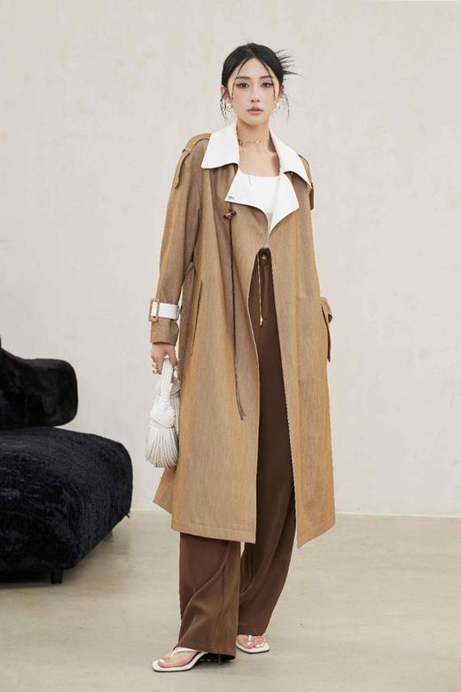 Le Malene 法式优雅宽松休闲长款大衣外套 20796 商品图0