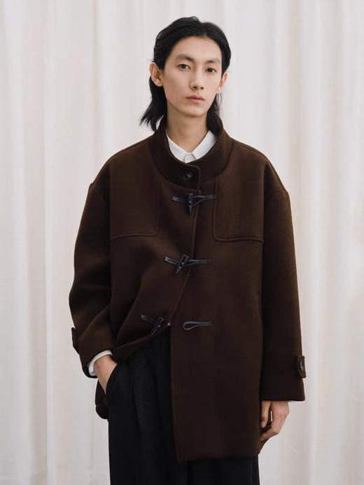 LIVINGTOWN/LT羊毛牛角扣短外套 商品图1