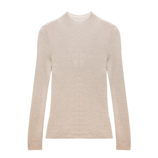 半高领抽条针织衫 | ESPRESSO衣尚 前中移针EAF603021S 商品图1