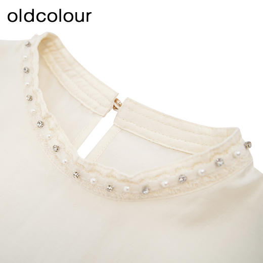 oldcolour欧珂春季新款商场同款时尚纯色长袖套头衫女Q140122A1 商品图2