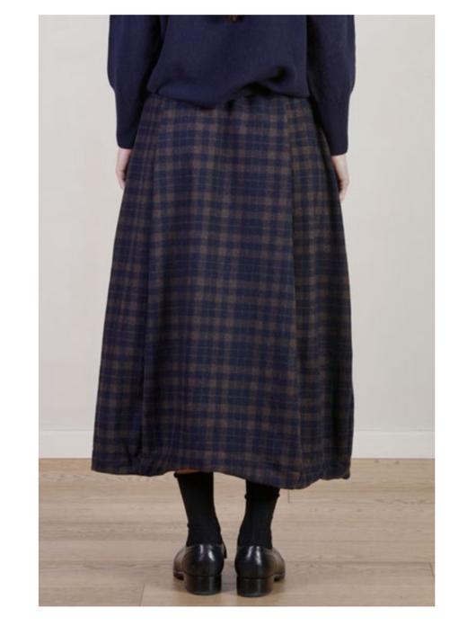 Bergfabel格纹羊绒灯笼裙 商品图10