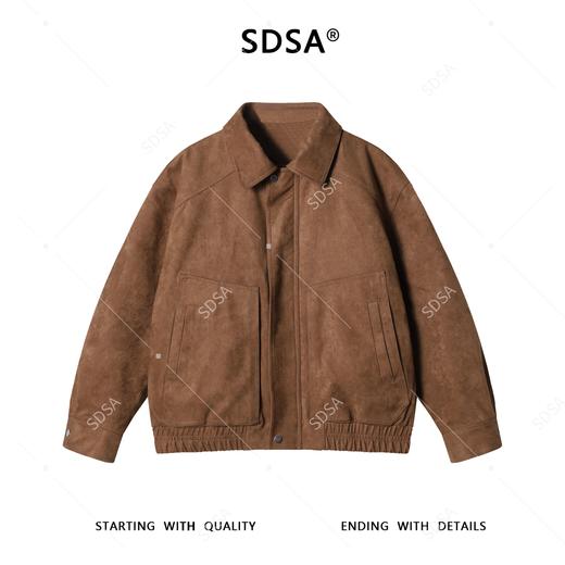 OAS964SDSA男士秋冬新款痞帅男装简约纯色翻领夹克外套百搭时尚设计师 商品图1