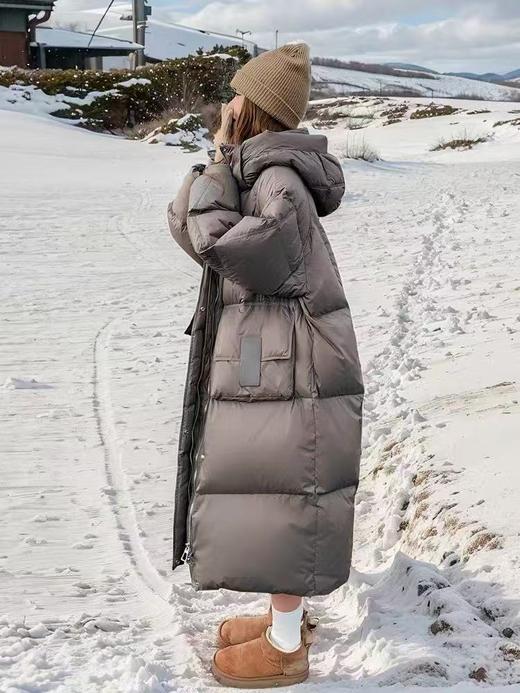 蓬松！！【羽绒服】605绒子含量90%  韩版爆款特调色宽松蓬松长款羽绒服喜出 商品图1