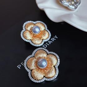 繁花盛开 掐丝镂空胸针 CR