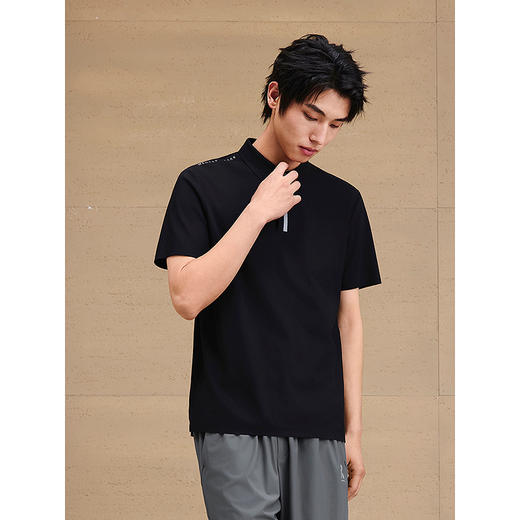 【凉感】GXG男装 门襟反光运动polo衫短袖男休闲上衣 25夏新品 商品图2