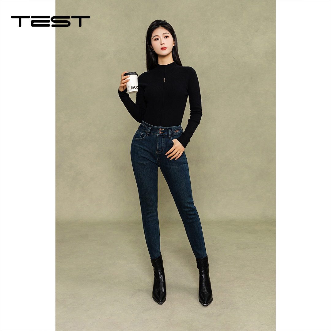 冬上新时尚修身显腿百搭铅笔牛仔裤3254054