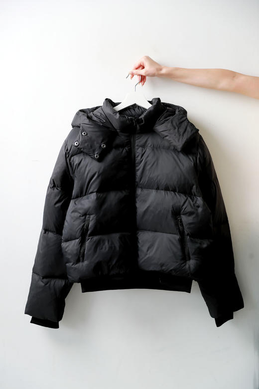 美麻了美麻了，妥妥的女神一枚。背后小标连帽面包羽绒服C111066 商品图7