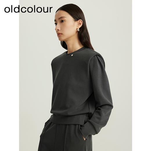 oldcolour秋季新品纯色韩版时尚简约气质百搭宽松女套装Q321403A1 商品图1