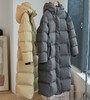 95白鸭绒！2025蓬松抗寒分隔充绒四层防钻线长款连帽羽绒服冬女款！ 商品缩略图4