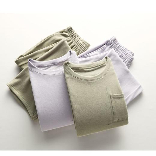 女款ARC空气层落肩口袋家居套装 商品图2