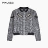 PINLI品立2025冬季新款男士棒球领贴布烫钻棉衣棉服夹克外套潮牌B253105016 商品缩略图3
