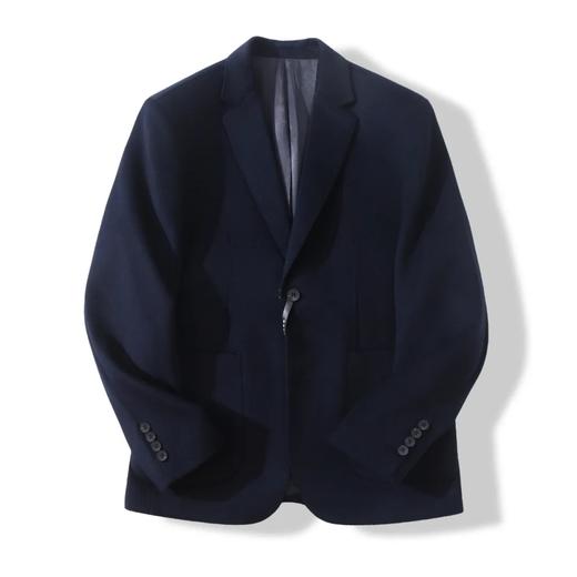 100绵羊毛意式轻奢秋冬男士防风保暖商务休闲西服 商品图3