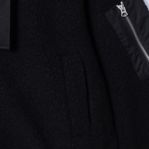 23768SDSA男士秋冬新款痞帅男装简约拼接拉链立领连帽鹅绒服假两件宽松 商品图2