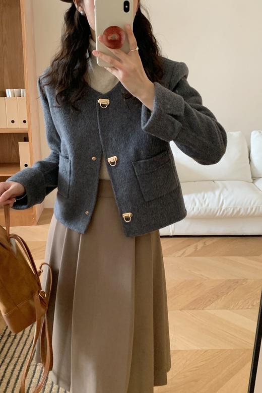 Le Malene 羊毛气质小香风短款呢子外套 21108 商品图0