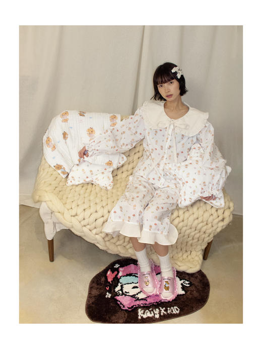 KAIYXIAO·HOME系列 小兔子· 娃娃领家居睡衣套装 商品图0