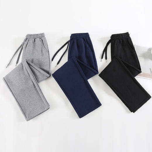 百媚生 加绒加厚裤子秋冬棉保暖裤防寒运动裤CR5182 商品图3