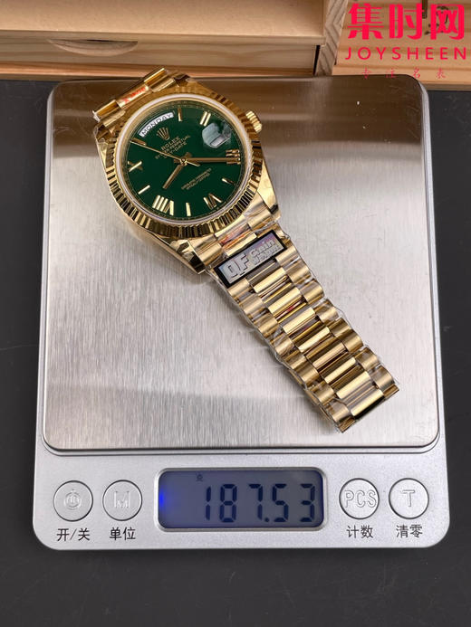 QF配重版 重量180克+ 墨绿盘DD 劳力士星期日历型系列 日志40mm 商品图9