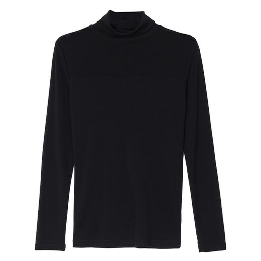 KQL C302N1698加绒加厚修身显瘦高领时尚网纱拼接洋气打底衫 商品图4