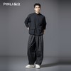 PINLI品立2025秋季新款宽松立领套头纯色卫衣可收缩下摆上衣男潮B253109097 商品缩略图1