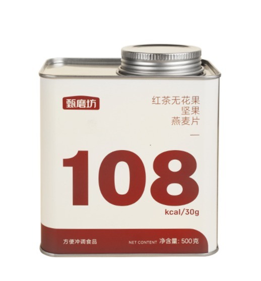 【甄磨坊食品】坚果燕麦片红茶无花果口味500g*1