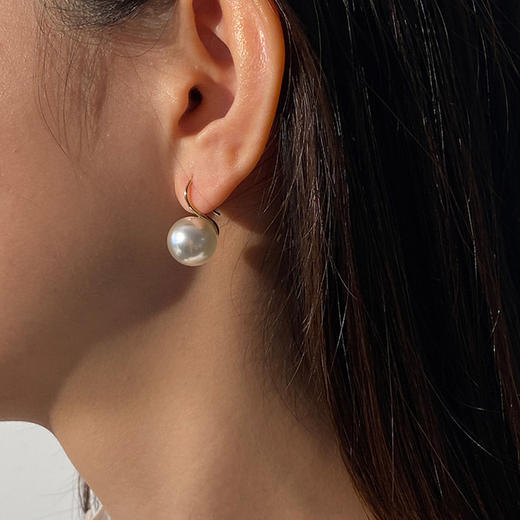 【宏艺珠宝】高跟鞋天然淡水·银s925珍珠耳饰 商品图4