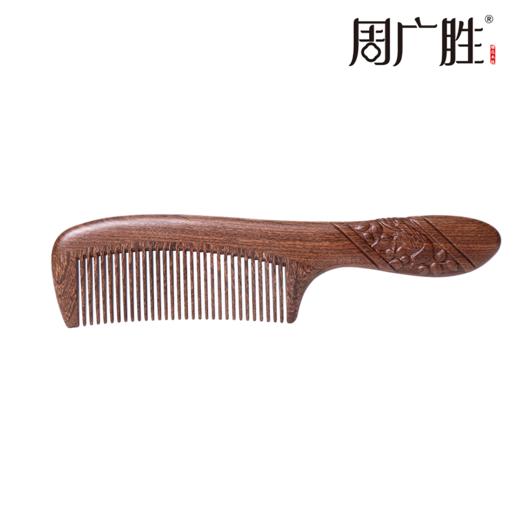 周广胜正品南美酸枝绶带鸟合木梳防静电个人清洁护理送女士长发家用便携 商品图0