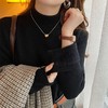 半高领毛衣女秋冬2025新款冬季加厚一体绒打底衫内搭修身针织上衣 商品缩略图1