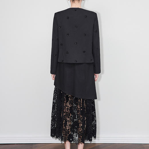 「高货wl」全新升级【铂金会员330/天猫439/差价109】(61342)(61342)洛诗琳轻奢重工钉珠外套2025秋冬法式名媛小香风短款外套wl61342 商品图2