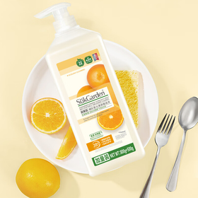 【分仓直发包邮】SukGarden蔬果园橘彩星光果蔬餐具净泵装800g+500g（1.3kg）