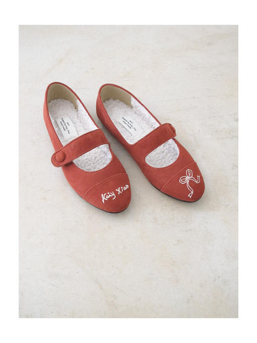 Kaiy Xiao 魔法学院系列  KAIYXIAO GIRL 绑带毛绒刺绣玛丽珍 商品图9