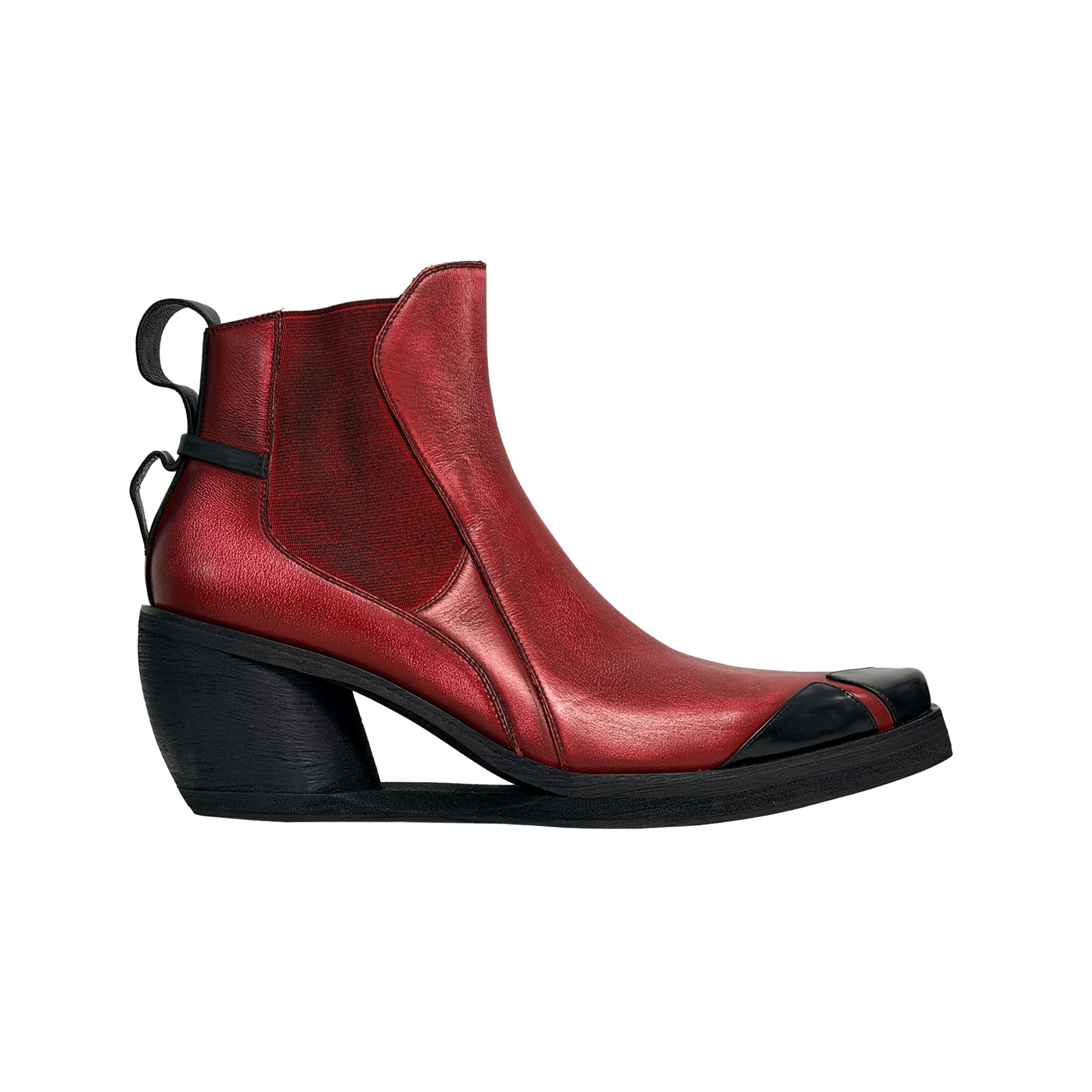 SCRY Dig Chelsea Boots "Black/Red Rub"鞋履