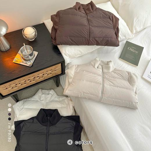 老米优品🎈3-5天《 新国标90白鸭绒 ☀ 摇粒绒拼接小轻绒保暖羽绒外套》柔暖亲肤，防风暖护，炒好穿搭的羽绒服~WT251110A 商品图4