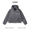25184SDSA男士秋冬新款痞帅男装美式简约烫钻字母拉链连帽卫衣百搭宽松 商品缩略图1