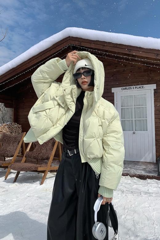 Stay2Weeks 保暖神器时尚个性小众设计连帽羽绒服 21101 商品图0