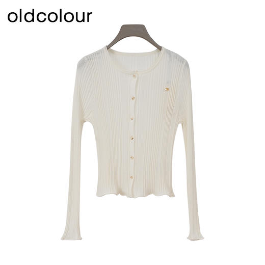 oldcolour欧珂春季商场同款时尚修身透气毛织短外套女Q180506A1 商品图0