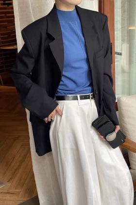 ESTELLICA 韩版休闲气质翻领西装外套 20706