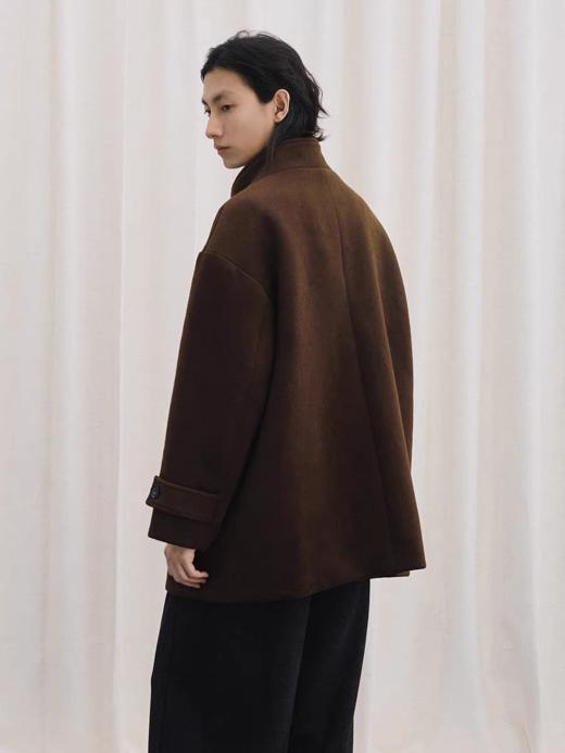 LIVINGTOWN/LT羊毛牛角扣短外套 商品图2