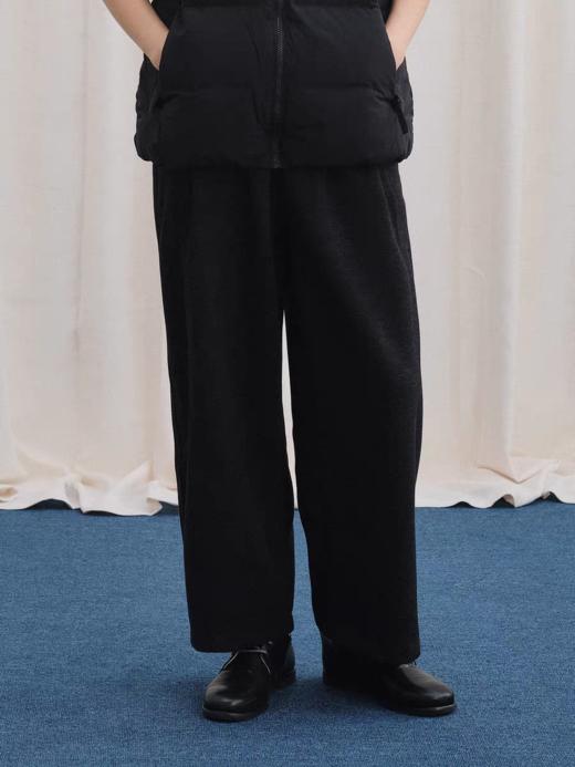 LIVINGTOWN/LT醋酸羊毛重磅阔腿弯刀裤 商品图2