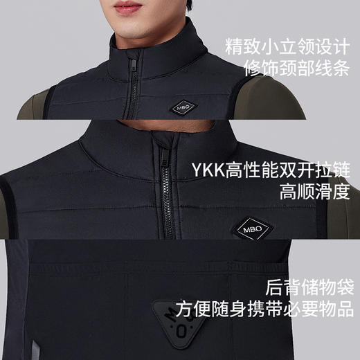 MBO男子绗棉 骑行马甲 新款秋冬公路自行车骑行马甲V380 不补货(经销商专拍链接，非经销商拍单不发货) 商品图4