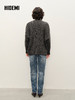 HIDEMI 极简大廓形圆领粗棒针羊驼毛羊毛混纺花纱宽松慵懒毛衣 商品缩略图3