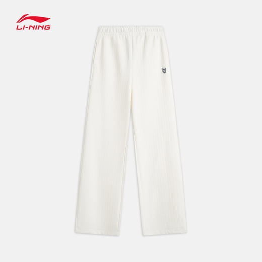 李宁卫裤女士运动生活系列长裤秋季休闲直筒针织运动裤AKLV064 商品图2
