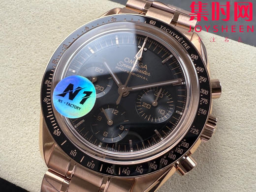 N1欧米茄超霸计时系列 超霸月球表 第四代超霸 金超霸 定制透底Cal.3861手动上链机械机芯 男士腕表 表径42mm 商品图2