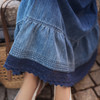 【林栖设计小店】【草木丹宁】牛仔半身裙渐变蕾丝裙片2026早春新款裙子女1961115 商品缩略图3