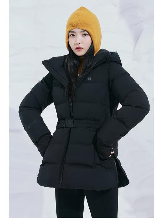 点此购买 可隆冬季女士GORE- TEX防水保暖小蛮腰压胶连帽中长款羽绒服 hbj 335173 商品图5