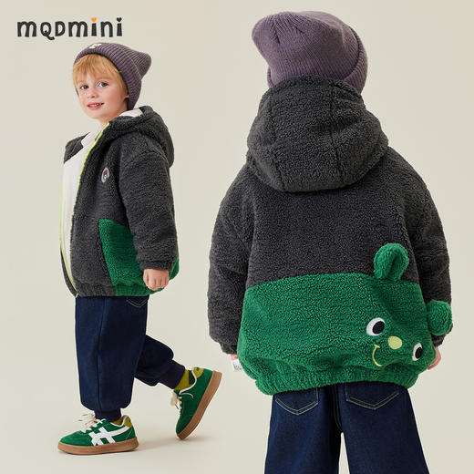 【清仓捡漏】【加绒】【90-140】【MQDmini】男童加绒保暖外套 商品图9