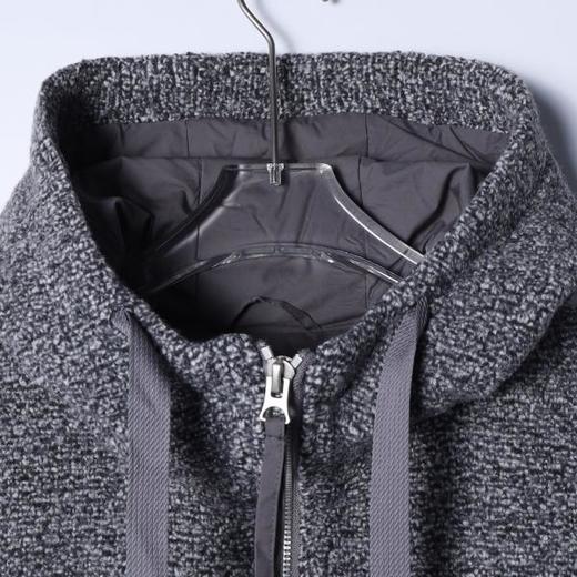 23768SDSA男士秋冬新款痞帅男装简约拼接拉链立领连帽鹅绒服假两件宽松 商品图2