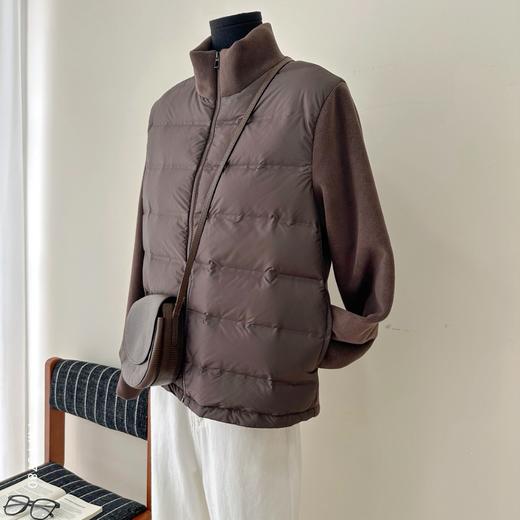 老米优品🎈3-5天《 新国标90白鸭绒 ☀ 摇粒绒拼接小轻绒保暖羽绒外套》柔暖亲肤，防风暖护，炒好穿搭的羽绒服~WT251110A 商品图5