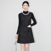 「高货wl」全新升级【铂金会员367/天猫499/差价132】(62218)洛诗琳法式小香亮片粗花呢无袖连衣裙针织打底衫两件套 商品缩略图0