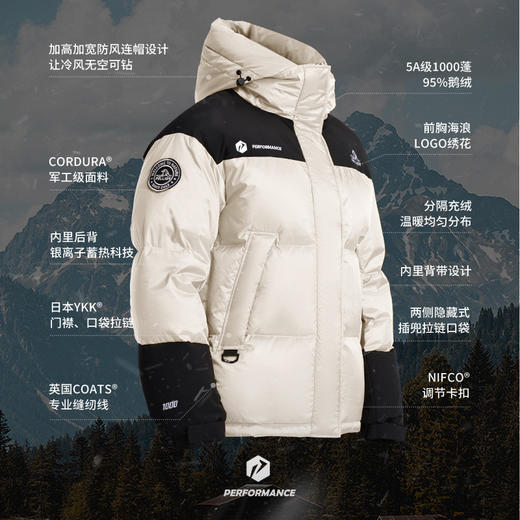 【冰河】伯希和1000蓬羽绒服女新款男户外加厚鹅绒服保暖登山服 商品图1