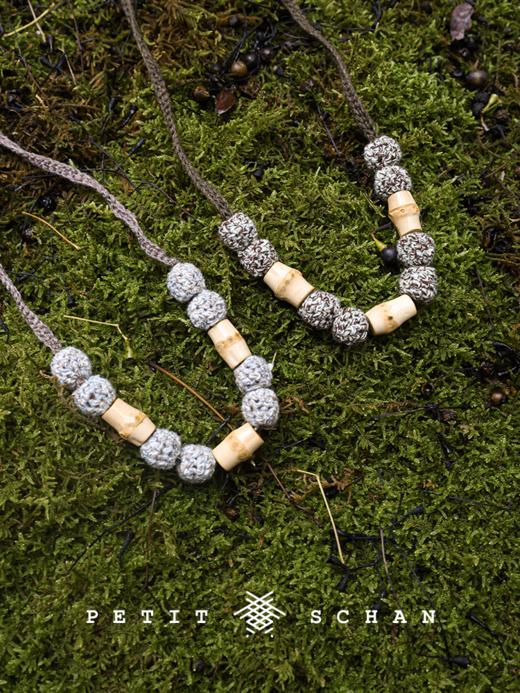 2500积分兑换 PETIT SCHAN小闪 绕指柔 美丽诺羊毛长绒棉手编项链 商品图0